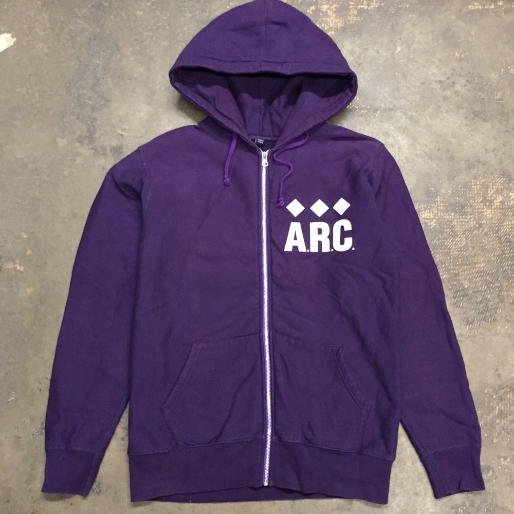 Alife Rivington Club Zip Hoodie Purple (Medium)